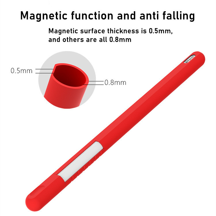 Factory free sample anti-fall stylus cover soft silicone 2nd generation pen case for apple pencil 2 case for apple pencil cover