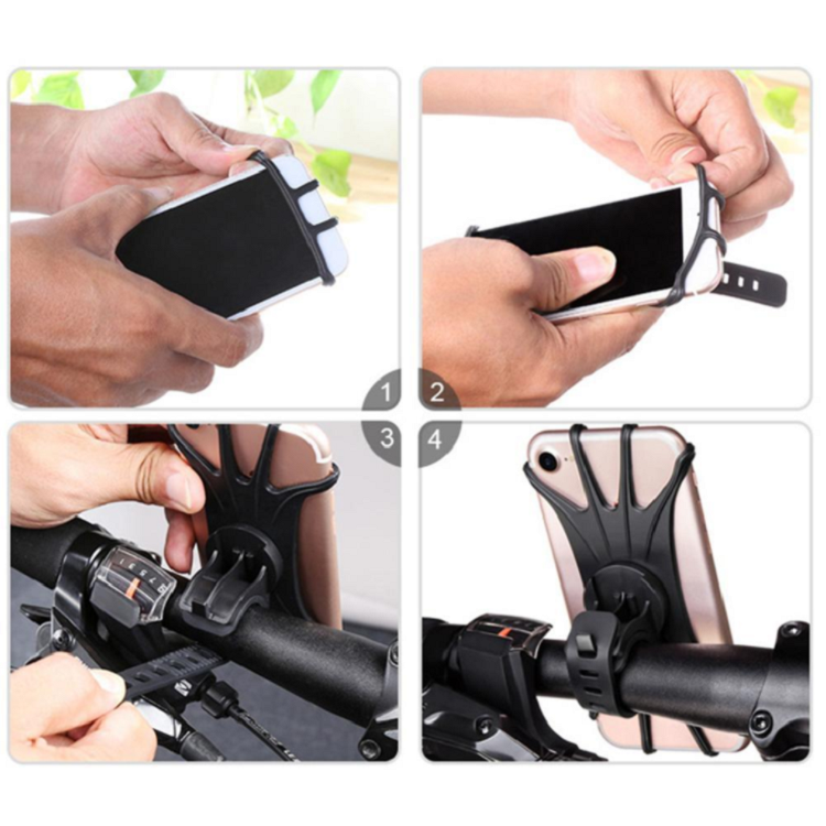 Silicone cycling bicycle mobile phone holder shock-proof motorcycle riding bracket support disassembly