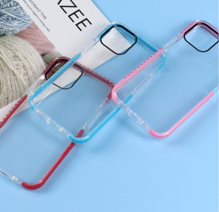 Phone Case Compatible with iPhone Pro 13 6.1-Inch, Transparent Clear TPU+TPE Cover, Anti-Scratch Clear Back