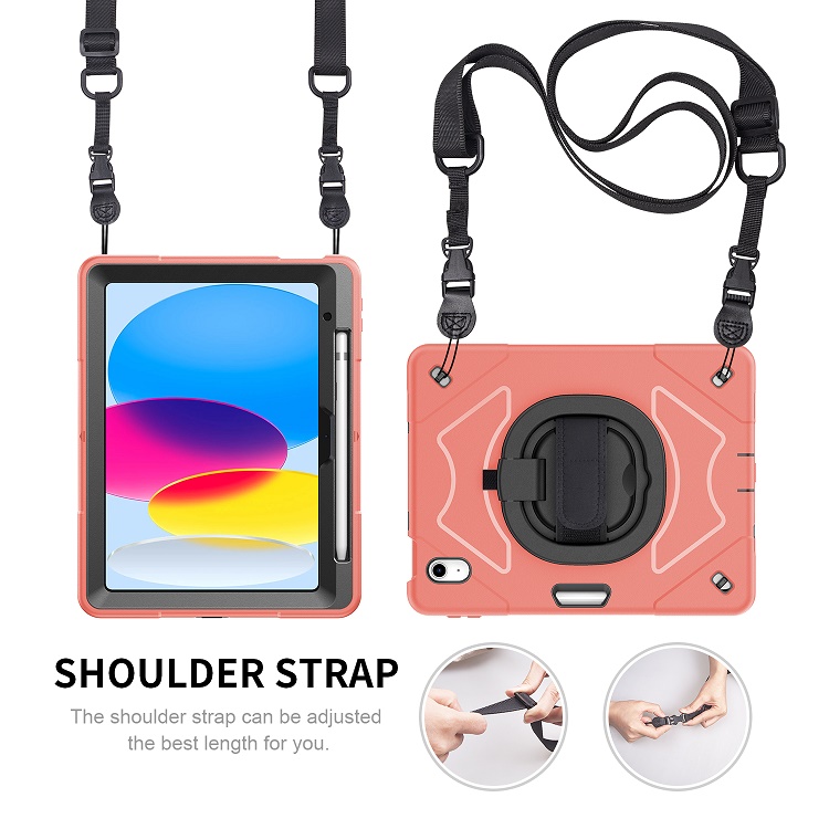 Factory Price 3-layer Full Protective Universal TPU Tablet Case For iPad 10.9 Case 10 generation with handle stand