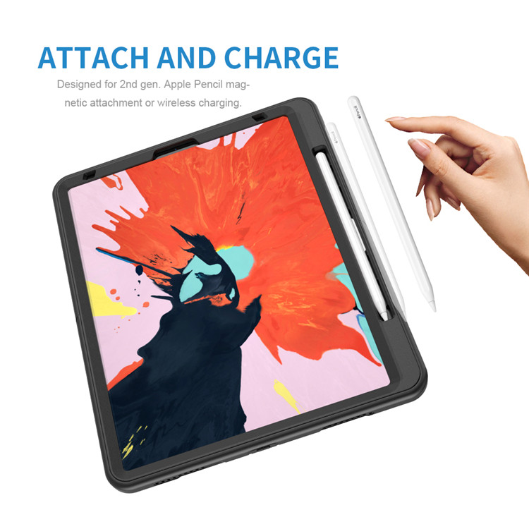 Hybrid Shockproof Kickstand Tablet Case With Shoulder Strap For iPad Pro 12.9 2018