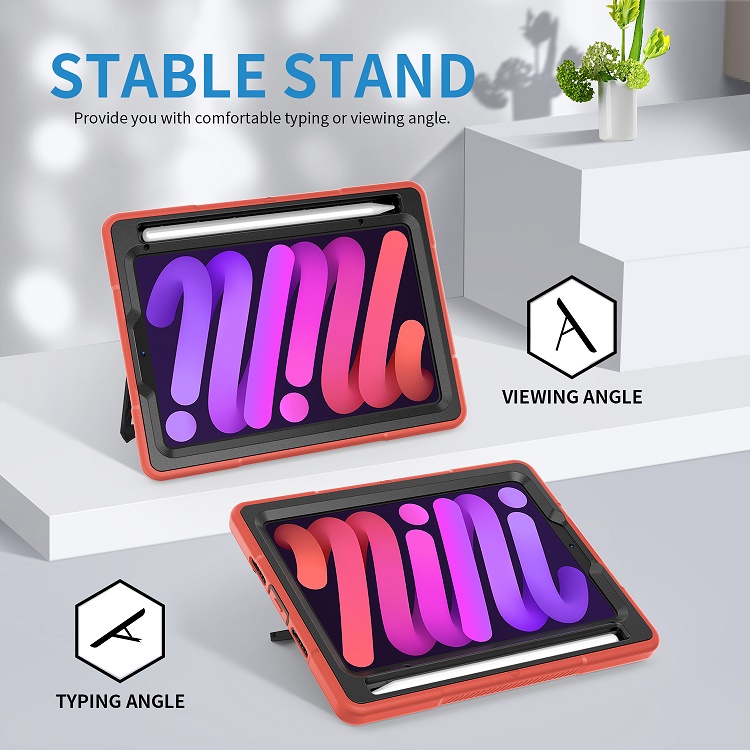 Miesherk case for ipad mini 6 2021 cover tablet 8.3 inch with PU leather hand strap