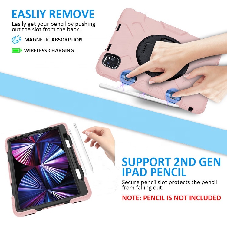 Factory price wholesale heavy duty shockproof tablet case for ipad pro 11 case cover with pen solt
