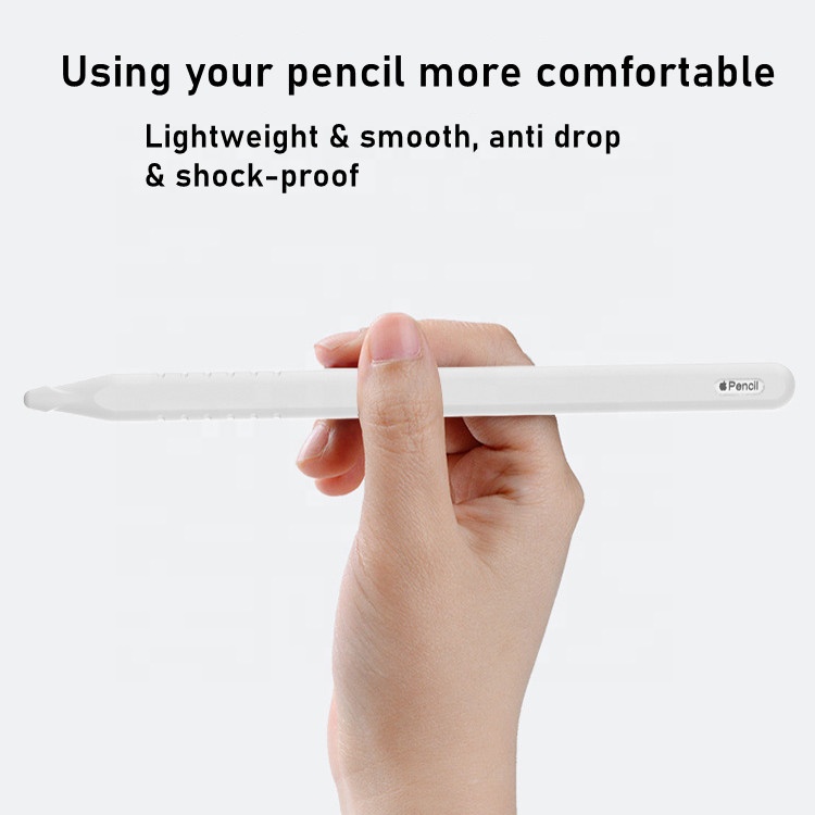 Factory free sample anti-fall stylus cover soft silicone 2nd generation pen case for apple pencil 2 case for apple pencil cover