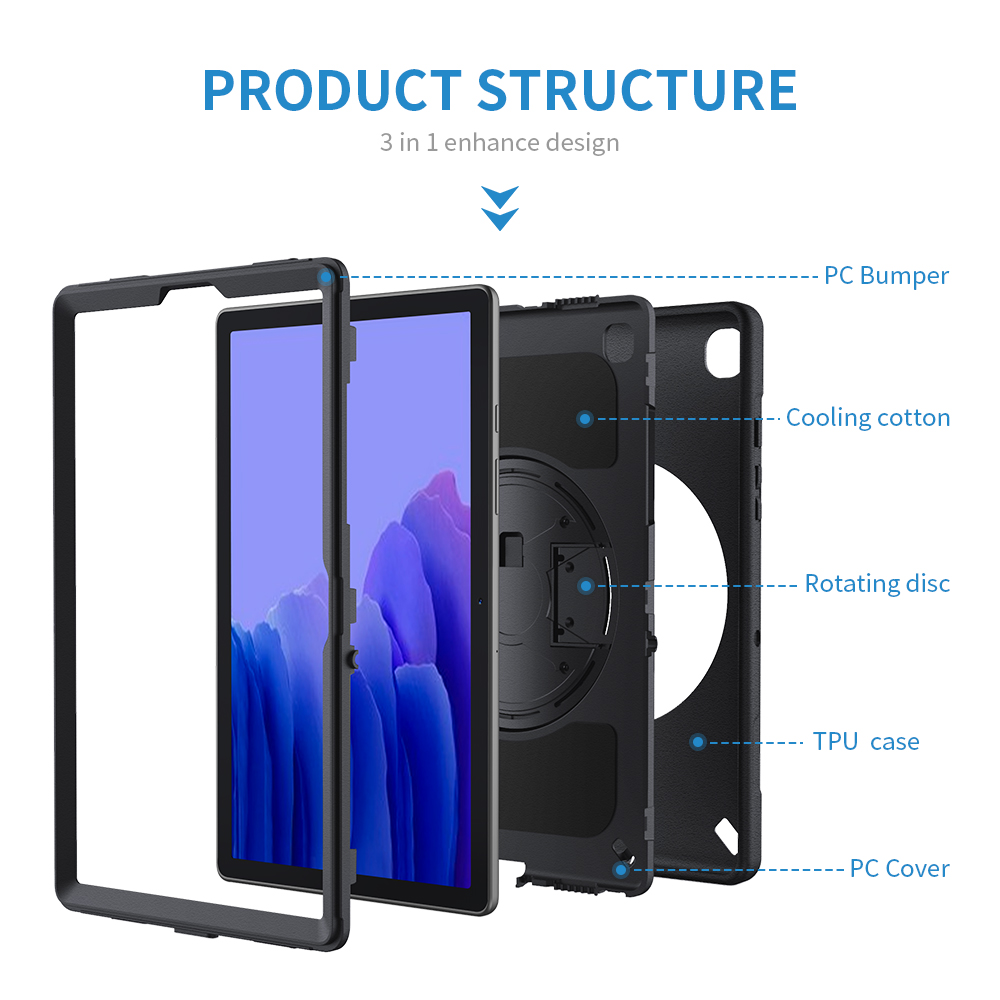Shockproof TPU Smart Cover for Samsung galaxy tab A7 10.4 inch tablet cover case T505/T500