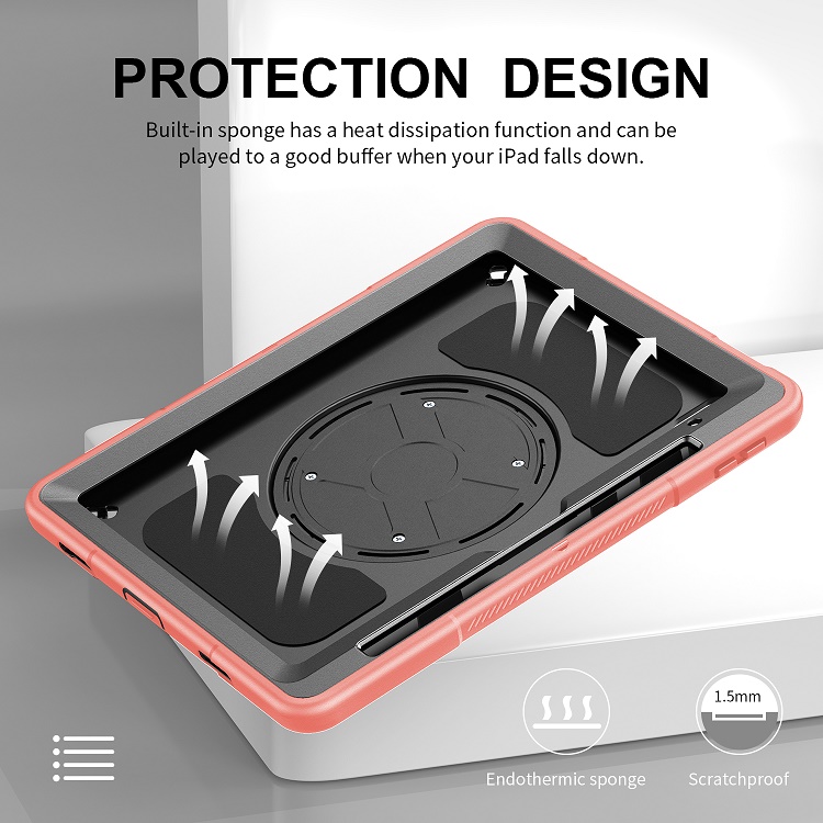 Factory Price 3-layer Full Protective Universal TPU Tablet Case For iPad 10.9 Case 10 generation with handle stand