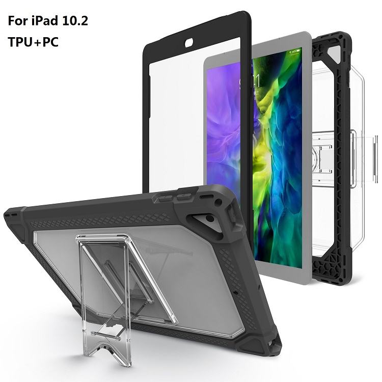 TPU Rugged Case for iPad 10.2 8th 9th Generation Cover Case with Built in PET Screen Protector