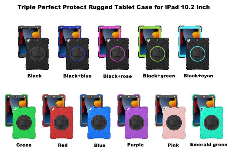 for iPad 10.2 Case iPad 9th 8th 7th Generation Cover, Hard Back Protective Cover Case for iPad 10.2 Inch