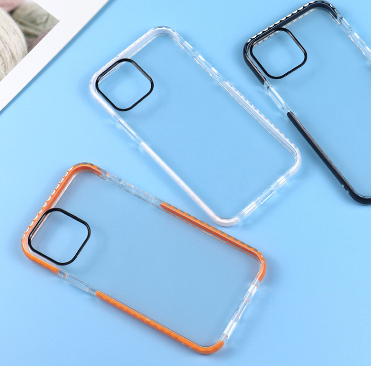 Phone Case Compatible with iPhone Pro 13 6.1-Inch, Transparent Clear TPU+TPE Cover, Anti-Scratch Clear Back