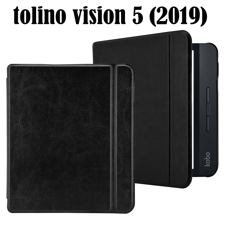 Ultra Slim Leather Folio Protective Smart Flip Tablet Case for KOBO 6 inch 2019 e-Reader Cover