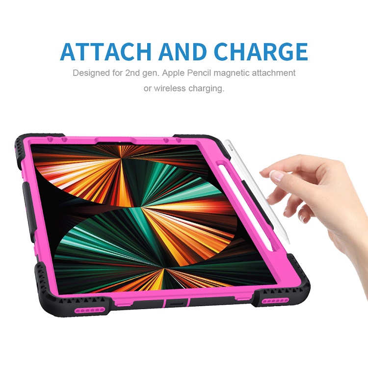 New heavy duty tablet case cover for iPad Pro 12.9 inch 5th Gen 2021 case with Kickstand