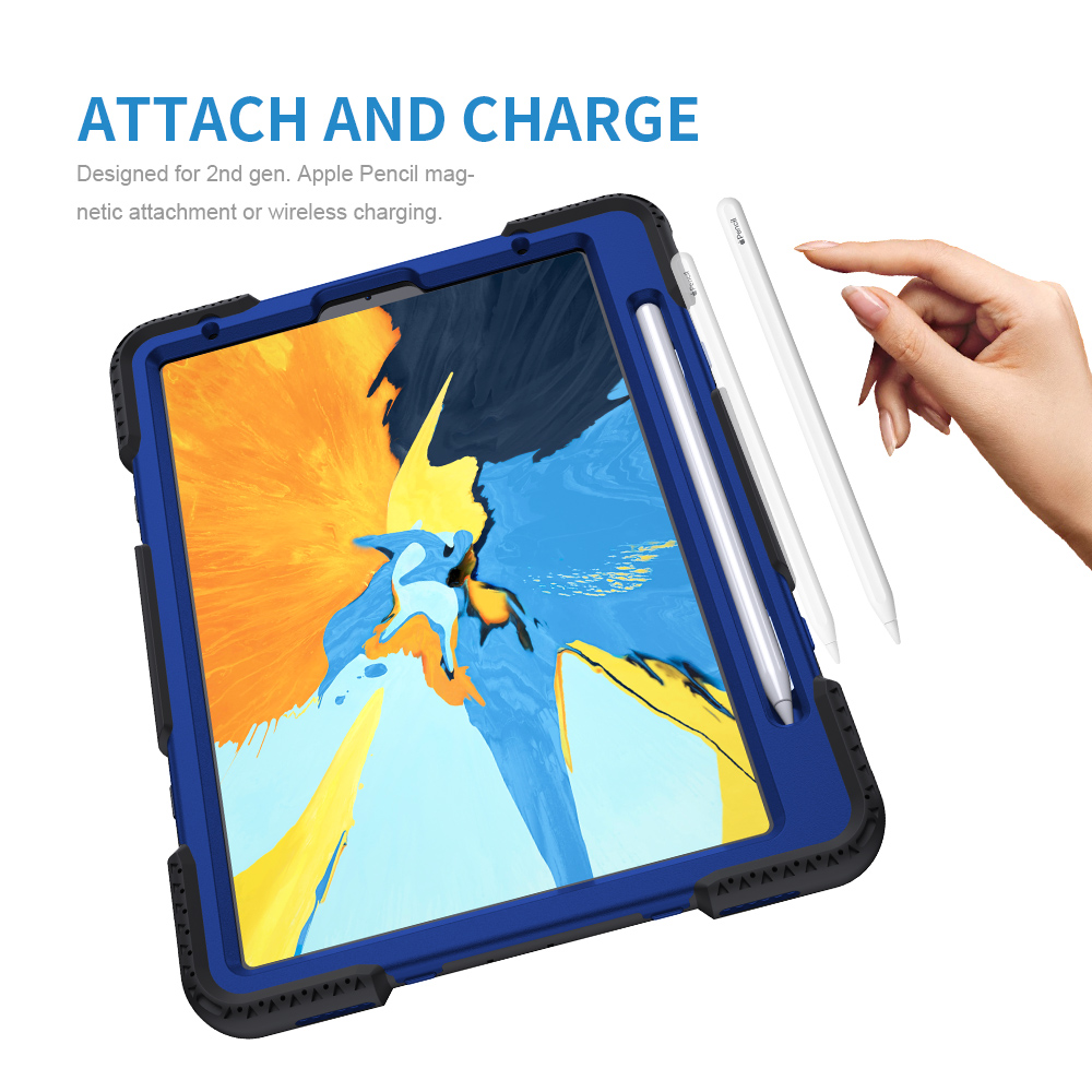 Colorful 360 degree rotatable flat protective accessories shell shockproof tablet cover case for ipad 11 inch case