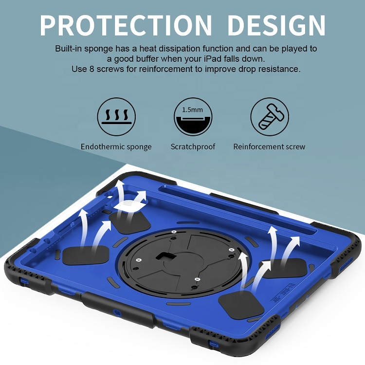 Heavy duty rugged shockproof protective universal tablet cover for iPad pro 11 tablet case for ipad pro 3rd generation case