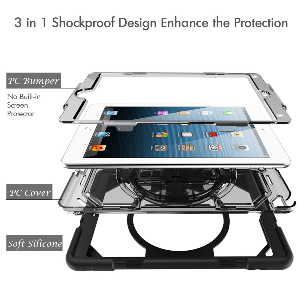 9.7 inch Shockproof Silicone Universal ipad Tablet Case for iPad 9.7 inch Cover