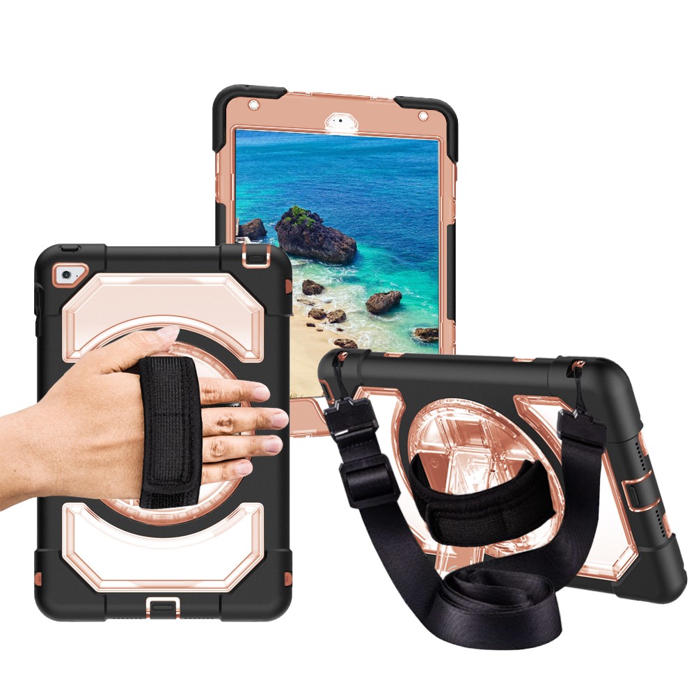 wholesale Built-Kickstand anti fall explosion proof tablet case for iPad mini 4 with shoulder strap