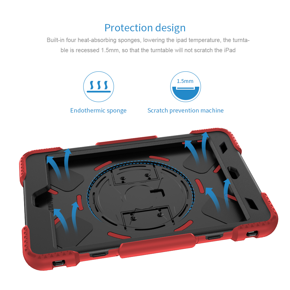 Customized kidsproof anti drop soft silicone flat protective shell cover for iPad case 9.7 inch shockproof rugged tablet casing