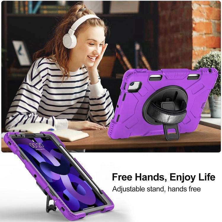 Hot Sale Wholesale kids tablet case for ipad air 5 cover for apple ipad air 5th generation case purple