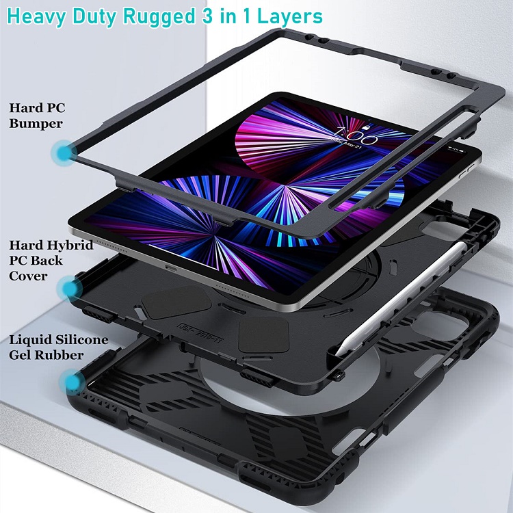 For iPad pro 11 inch case factory wholesale OEM ODM customized rugged cover case for iPad pro 11