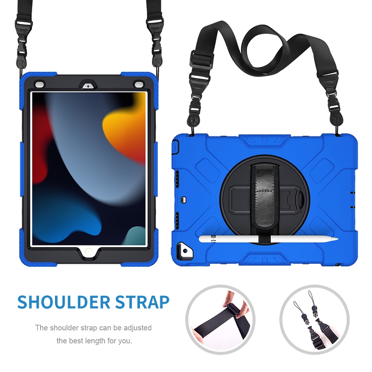 For iPad Pro 10.2 universal full body armor popular hand shoulder strap pencil holder tablet cover for Apple iPad 10.2 inch case