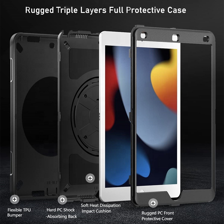 2023 Buy Hot Sale Full Protection 10.2" Tablet Cover TPU Soft Shockproof Smart Tablet Case for iPad 7th 8th 9th generation case