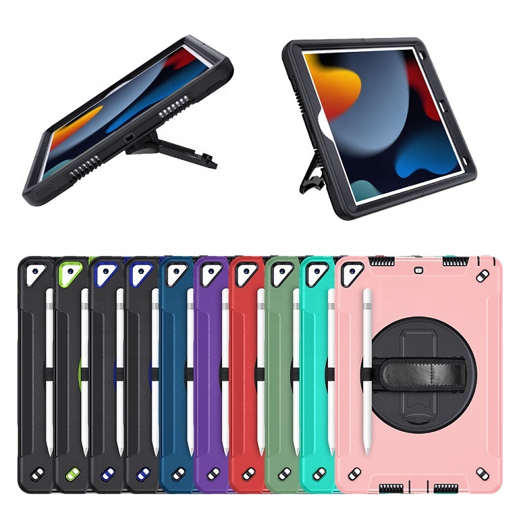 Miesherk 102 inch protective shell tablet case smart cover for ipad 10.2 inch 9th generation cover with pencil holder