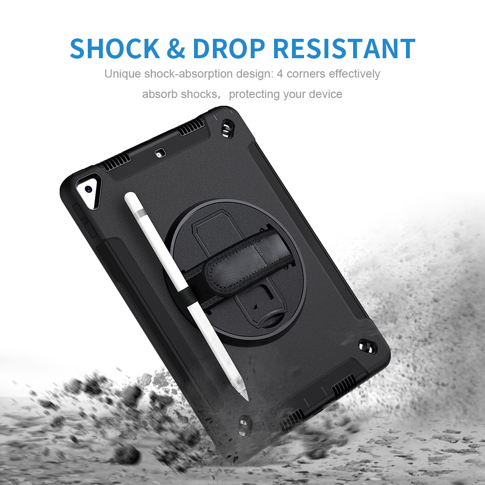 Miesherk shockproof rugged tablet cover case anti fall protective case for iPad 10.2 Cover 8th 9th generation