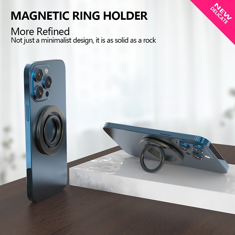 Ring Buckle Mobile Phone Bracket Aluminum Alloy Portable Cell Phone Finger Ring Holder Stand Car Magnetic for Apple Magsafe
