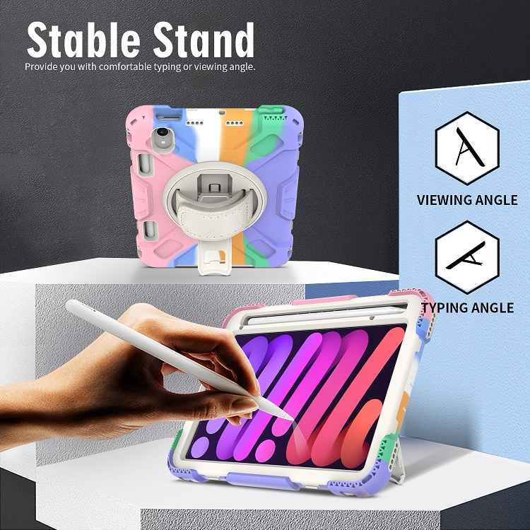 For iPad Mini 6 Case, for iPad Mini 6th Generation Case Cover 8.3 inch 2021 with Stand Pencil Holder