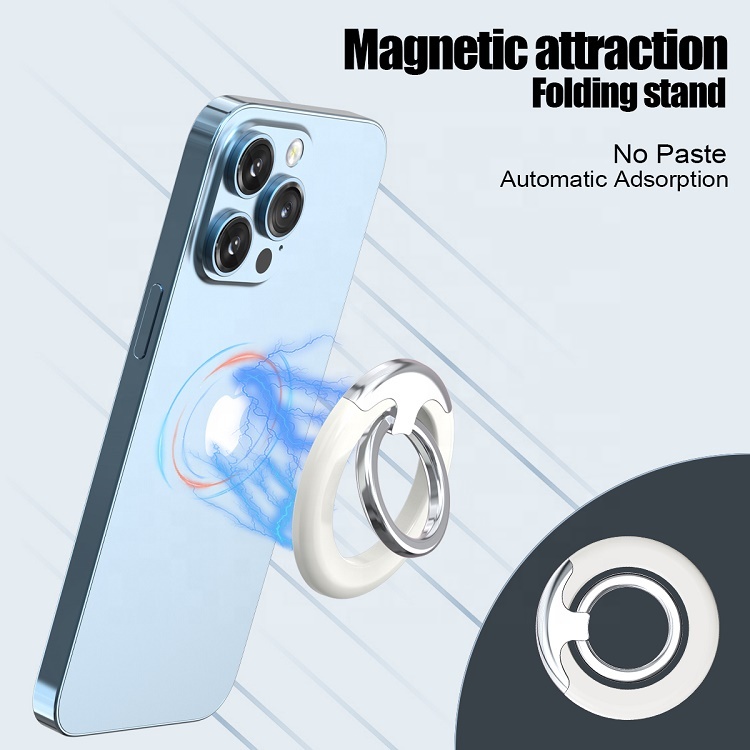 Factory Free Sample removable magnetic magsaf finger grip stand for magsafe mobile phone ring holder for iphone 12 13 14 series