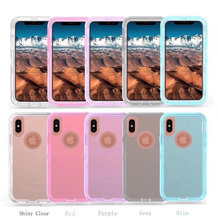 Spot sale Hybrid TPU PC Armor Cases for cellular mobile phone's housing Heavy Duty Rugged cell phone casing for iPhone XS/XR