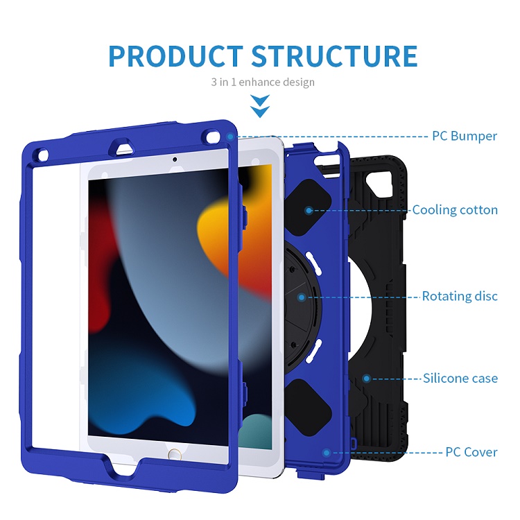 Miesherk OEM Factory Full Protect Tablet Cover for iPad 10.2 inch 8th 9th Generation Case Cover with kickstand