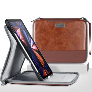 [ 360 Rotating ] Waterproof Universal Leather Laptop Bag 360 Rotating Leather Case For Ipad Air 2 9.7 / 10.2 / 10.9 / 11 Inch-001
