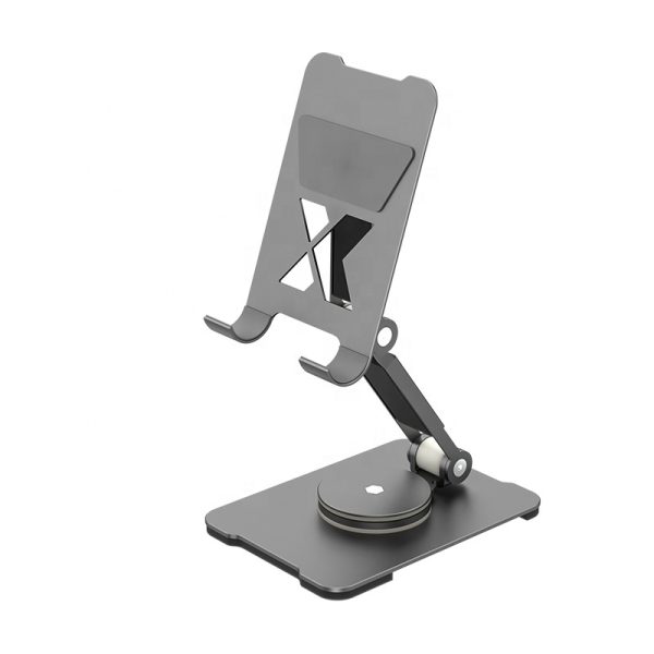 Aluminum Alloy Adjustable Customized laptop Tablet Rotate Desktop Stand Holder rotating laptop stand with 360 rotating base-002