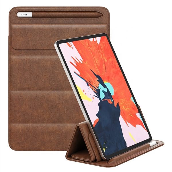 Luxury Tablet Sleeve Case smart cover for ipad pro case with pencil holder cover PU Leather Trifold Case for ipad pro 11 12.9-001