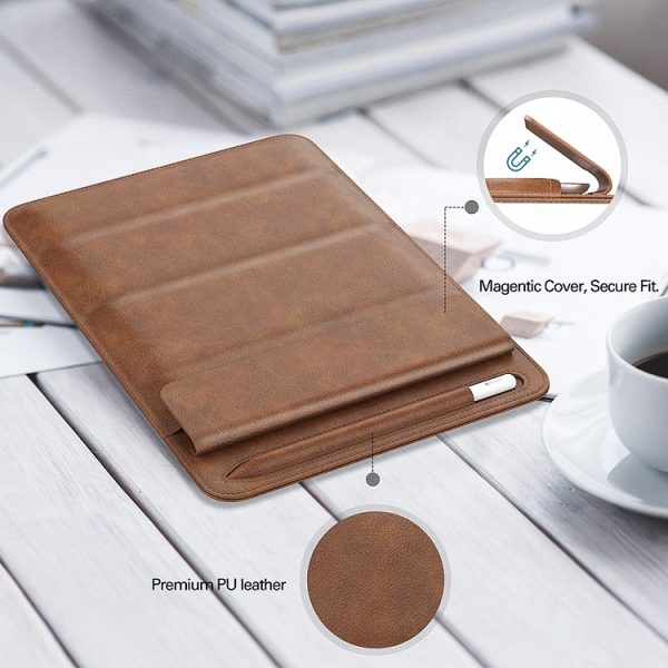 Luxury Tablet Sleeve Case smart cover for ipad pro case with pencil holder cover PU Leather Trifold Case for ipad pro 11 12.9-004