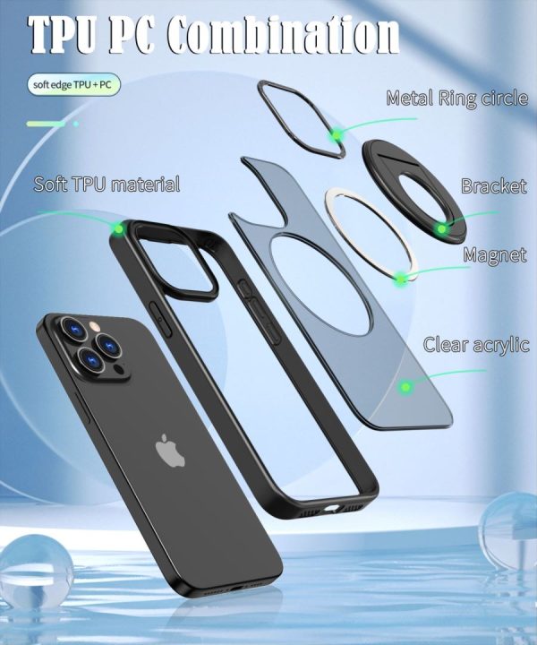 Innovative Design! Integrated Phone Case with Stand, Wireless Charging, Shockproof, and Easy Storage