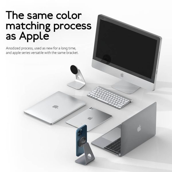 Suitable for iPhone 13 desktop magnetic stand Apple 12 aluminum alloy base mobile phone holder wholesale-05