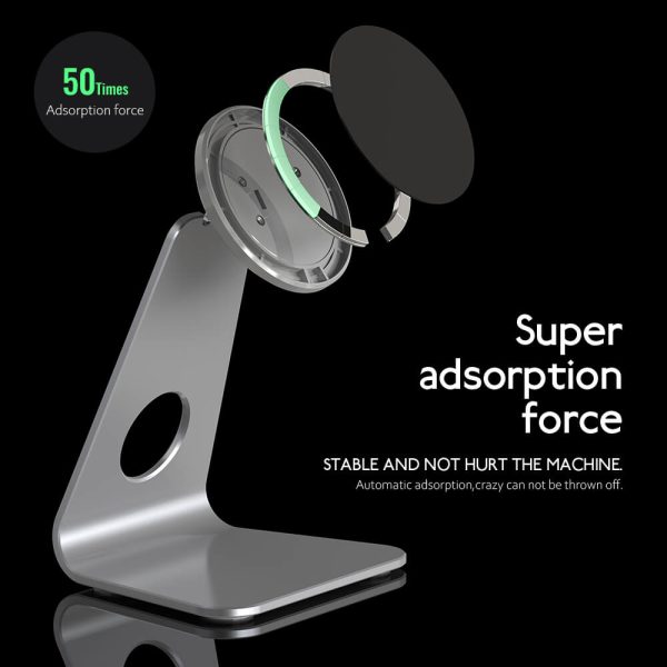 Suitable for iPhone 13 desktop magnetic stand Apple 12 aluminum alloy base mobile phone holder wholesale-06