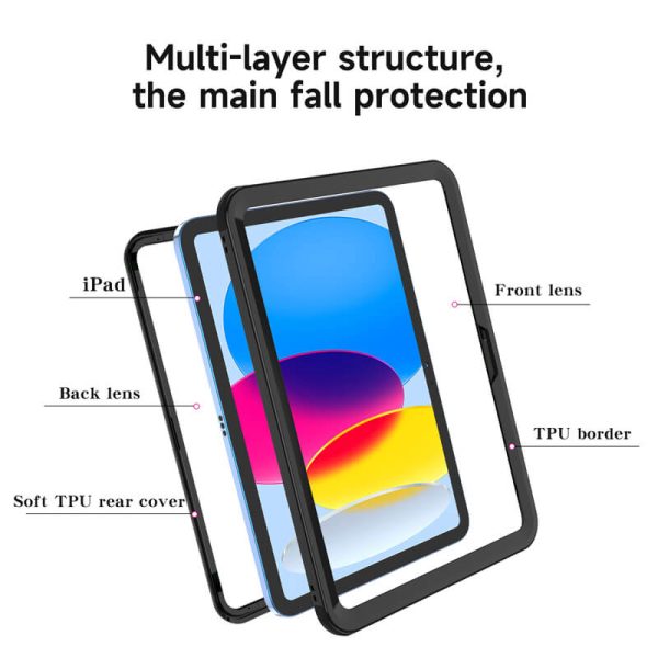 The new tablet waterproof protective case is suitable for Apple ipad 10th generation 10.9-inch waterproof case and anti-fall-05