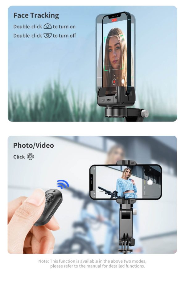 Mobile phone stabilizer, selfie stick, panoramic follow-up, anti-shake selfie stick, handheld pan/tilt stabilizer, live streaming artifact-17