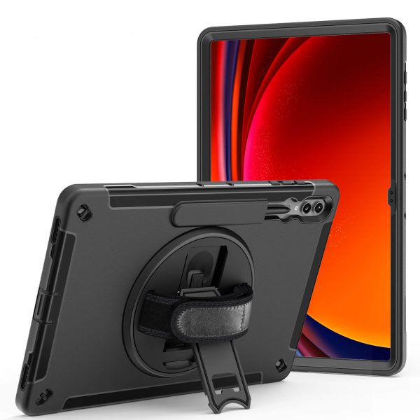 [ For Samsung Tab S9 Series ] Hand Strap Kickstand Shockproof Kids Tablet Case Heavy Duty Case For Samsung Tab S9 Ultra Case Rugged-07