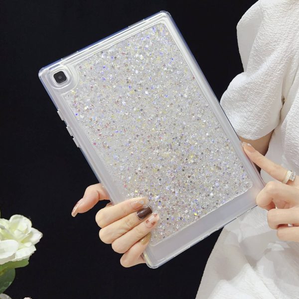 Applicable samsung tablet case s7/s8/t870/x700 back case s7 acrylic anti-bending glitter style-004