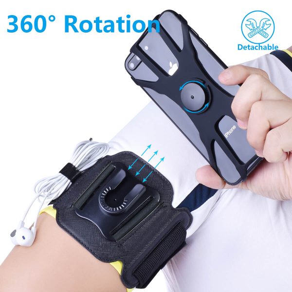 Rotating running mobile phone armband sports mobile phone arm sleeve wrist bag men's arm bag women's arm sleeve universal style-1