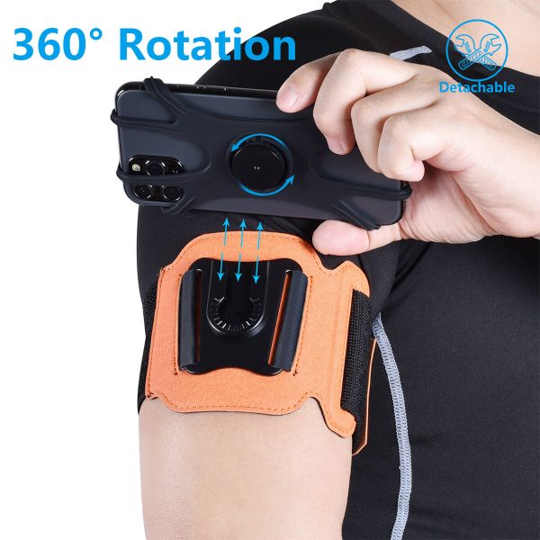 Rotating running mobile phone armband sports mobile phone arm sleeve wrist bag men's arm bag women's arm sleeve universal style-2