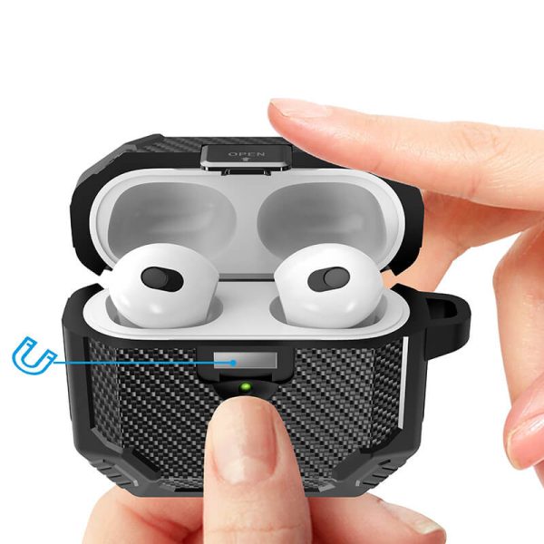 Magnetic buckle Airpods pro protective case 2nd generation suitable for Apple earphone case airpods3-003