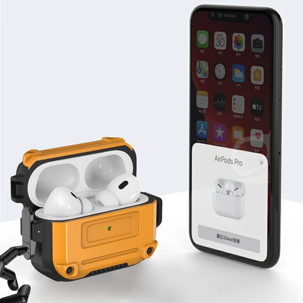 Anti-fall Airpods Pro 2 generation protective case suitable for Apple headphone case lock switch-003