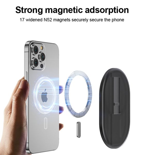 Magnetic bracket mobile phone case ring buckle desktop bracket support frame magsafe suitable for iphone1 5/14/13-003