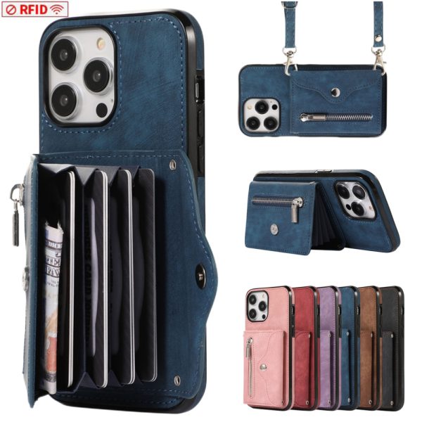 Apple 15 mobile phone case suitable for iphone 14 pro leather case 13 card 11 magnetic suction 12 wallet protective cover-004