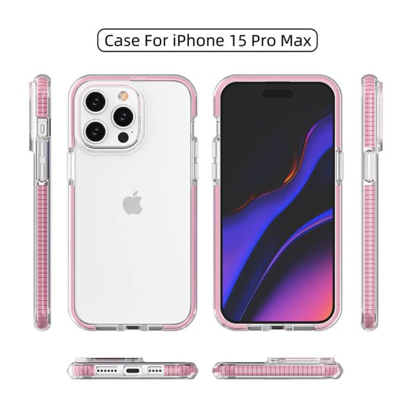 Two-color anti-fall suitable for Apple iphone15 Pro max transparent mobile phone case TPU+TPE soft case 14/13-07