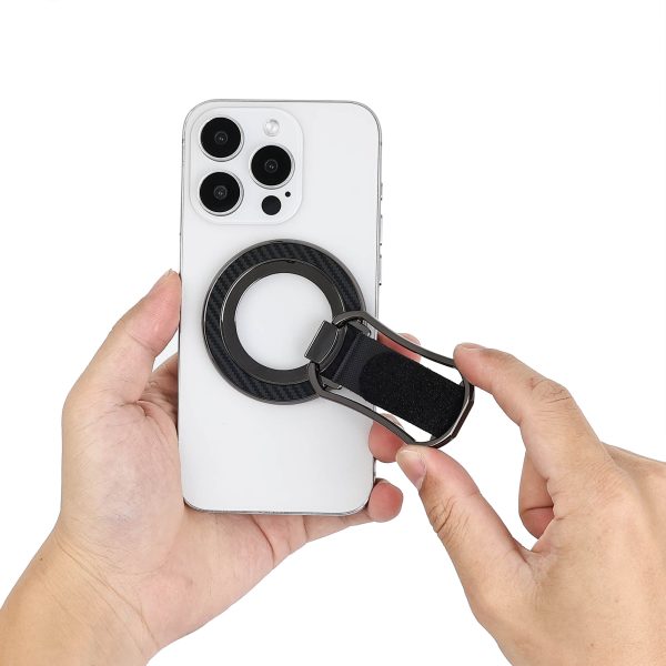 New Magnetic Phone Holder Ultra Thin Folding Desktop Rotating Silicone Hanging Strap Finger Ring Buckle Phone Holder - Image 5